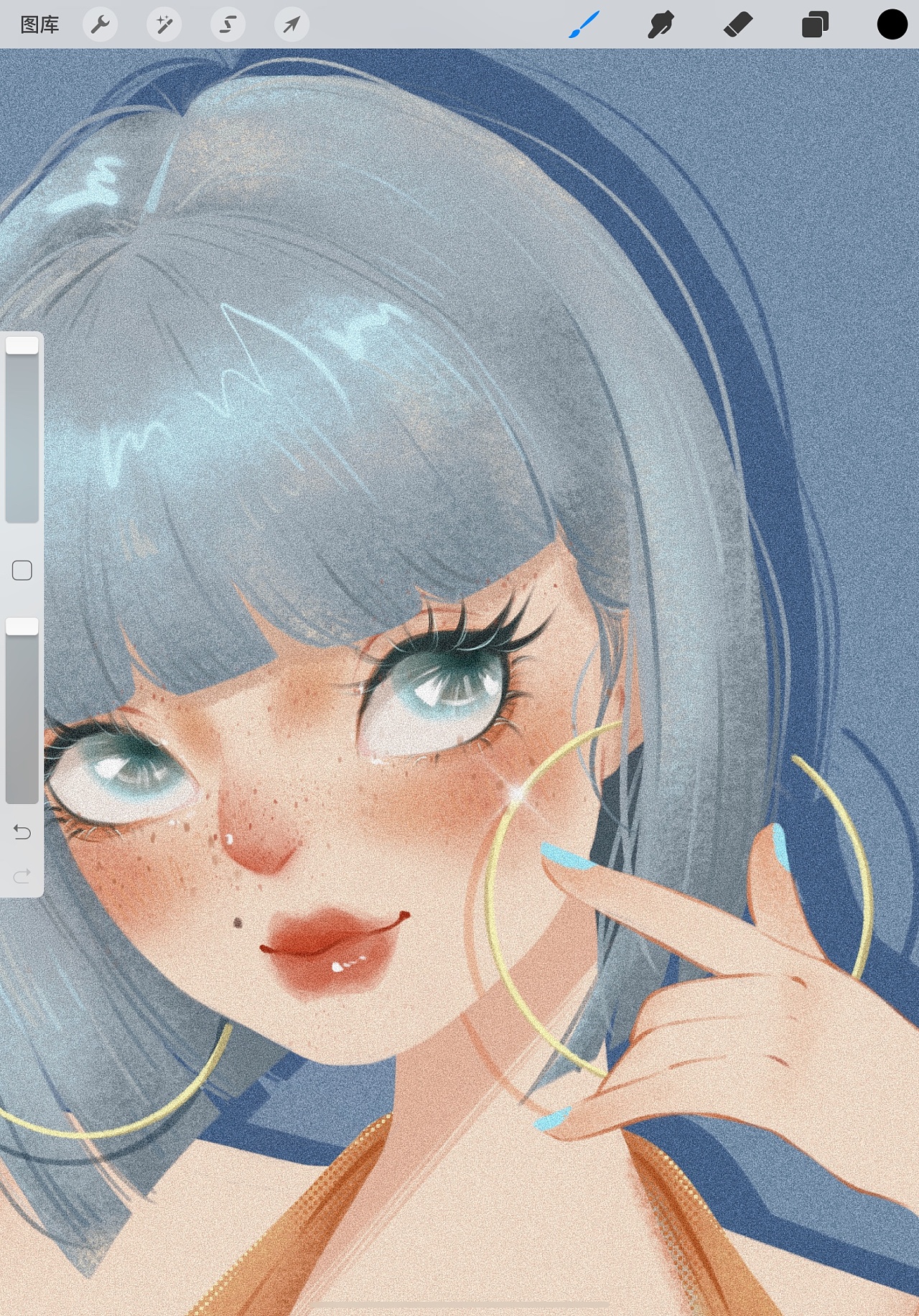 插画/女生头像/procreate