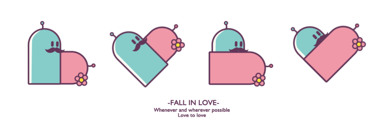 fall in love（图ZMjgxOTQzNDQ=） - 图案 - 站酷设计师卷云品牌IP设计原创素材 - 站酷ZCOOL