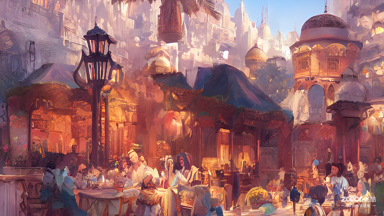 #AI创作实验室#天方夜谭的城市