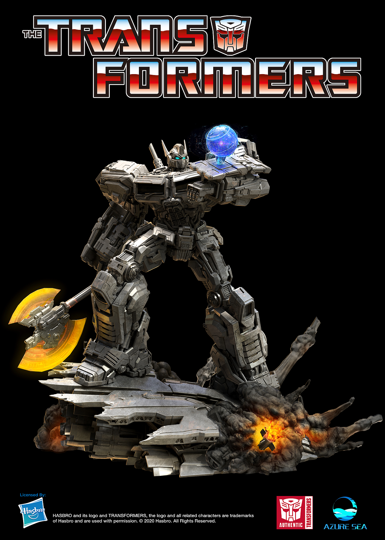 汽车人，出发！正版擎天柱雕像！（图ZMjEyMjgyOTI4） - 玩具 - 站酷设计师AzureSeaStudio原创素材 - 站酷ZCOOL