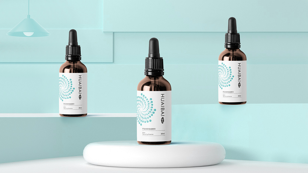 怀白-祛痘精华液包装（图ZMjc0NTIyNjY0） - 包装 - 站酷设计师唐怀特品牌机构原创素材 - 站酷ZCOOL