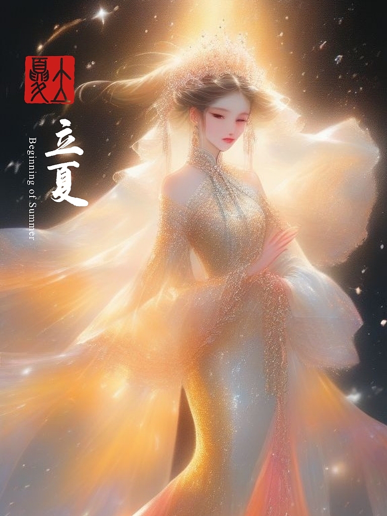 二十四节气水晶人壁纸/插画【古风动漫之拟人美少女】