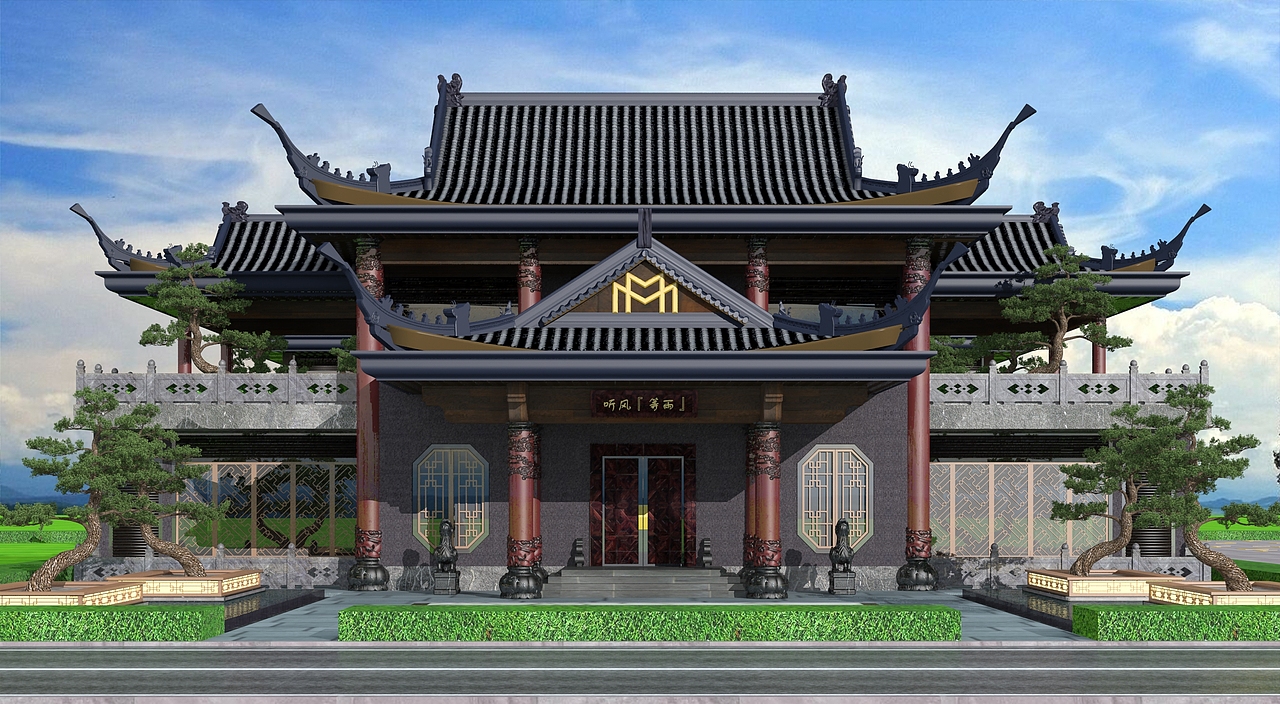 湖南自建房设计，新四合院，新中式大宅设计，（图ZMTQ5NDQwMTIw） - 建筑/空间 - 站酷设计师狮子座设计原创素材 - 站酷ZCOOL