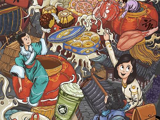 某电商年货节kv