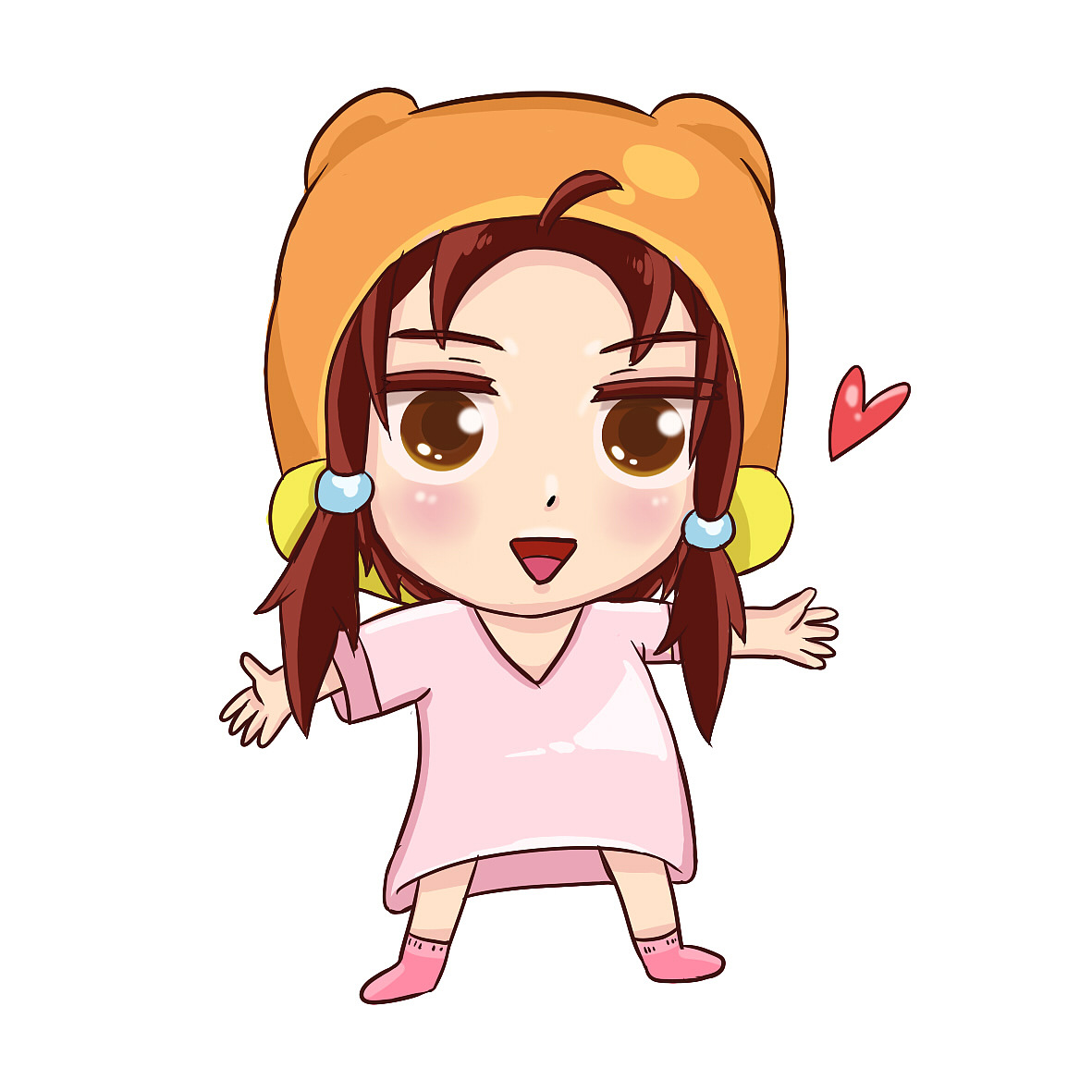 美食小梅插画图