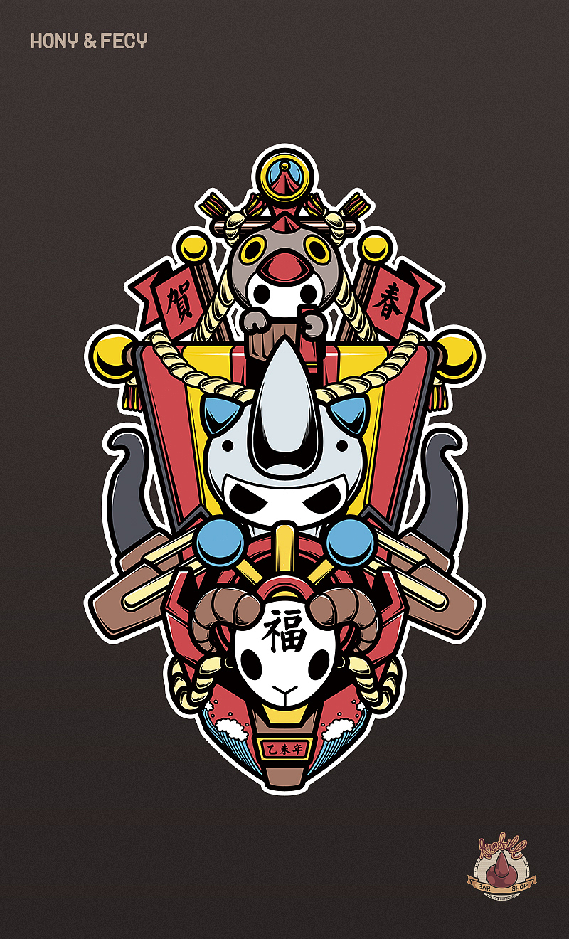 去年年底做的春节红包（图ZMjUwOTEwODA=） - 艺术插画 - 站酷设计师kirajid原创素材 - 站酷ZCOOL