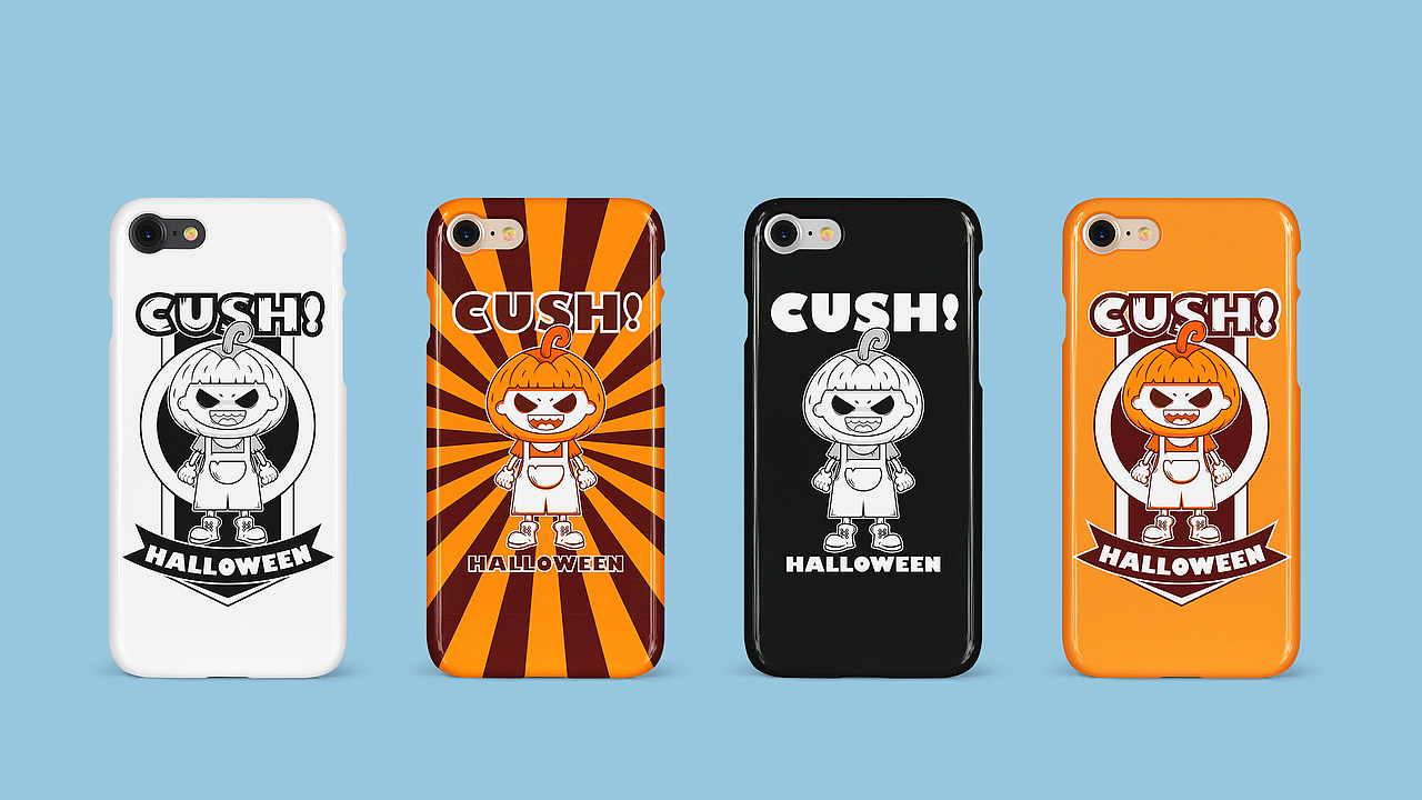 临摹暴力南瓜卡通形象