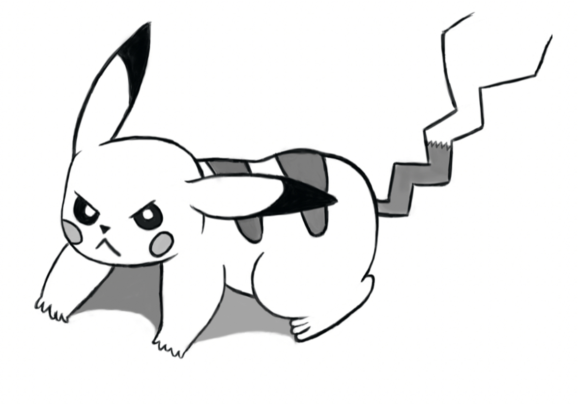 皮卡丘|插画|艺术插画|z64010078_临摹作品-站酷(zcool)