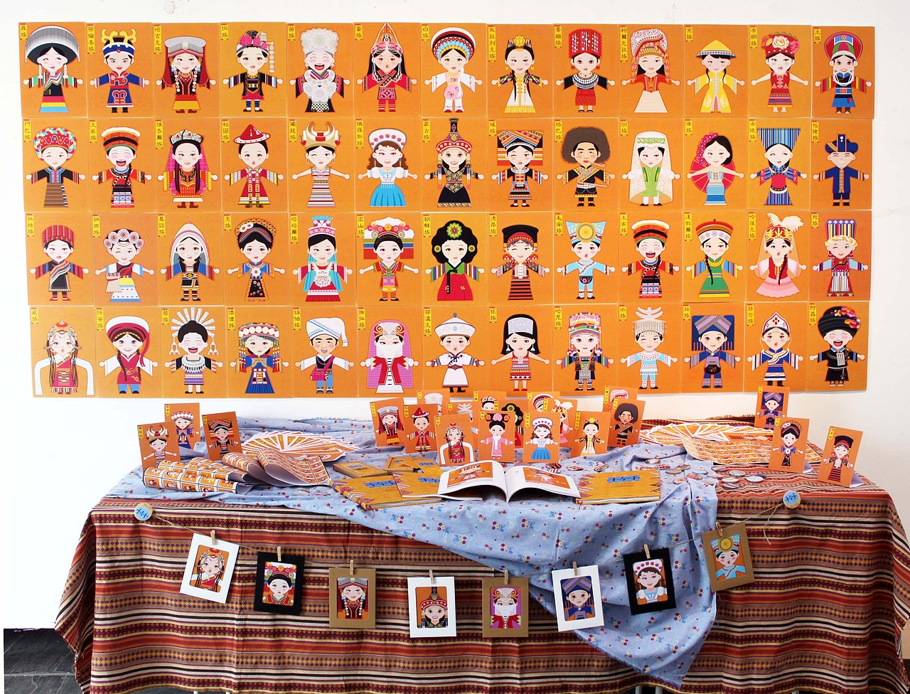 少数民族服饰推广·卡通人物形象设计