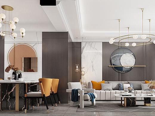 家裝設(shè)計 現(xiàn)代輕奢（個人主頁-ZNTE3ODc2NDQ=） - 家裝設(shè)計 - 站酷設(shè)計師魏丶十七原創(chuàng)素材 - 站酷ZCOOL