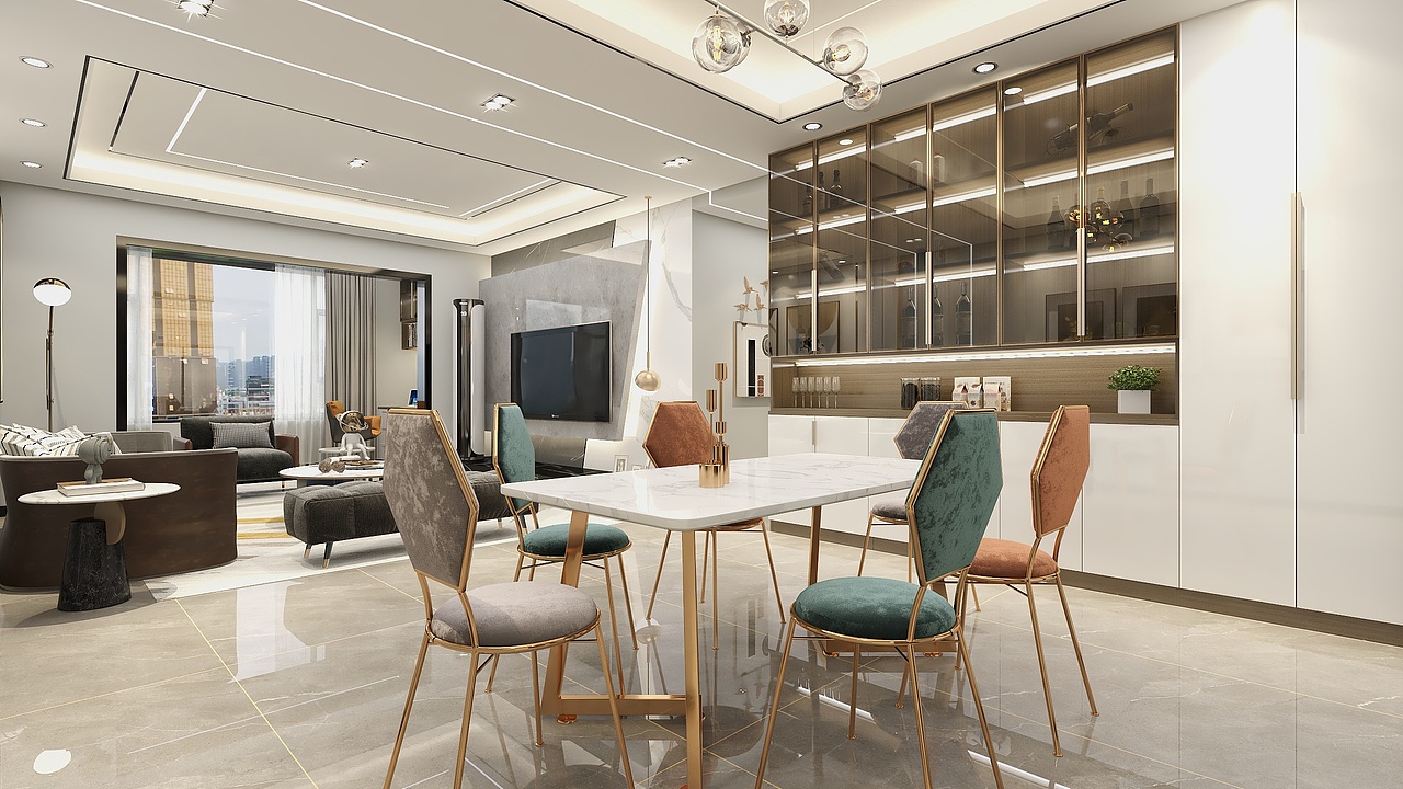 四川邻水邻州府康郡122平方现代轻奢四居室