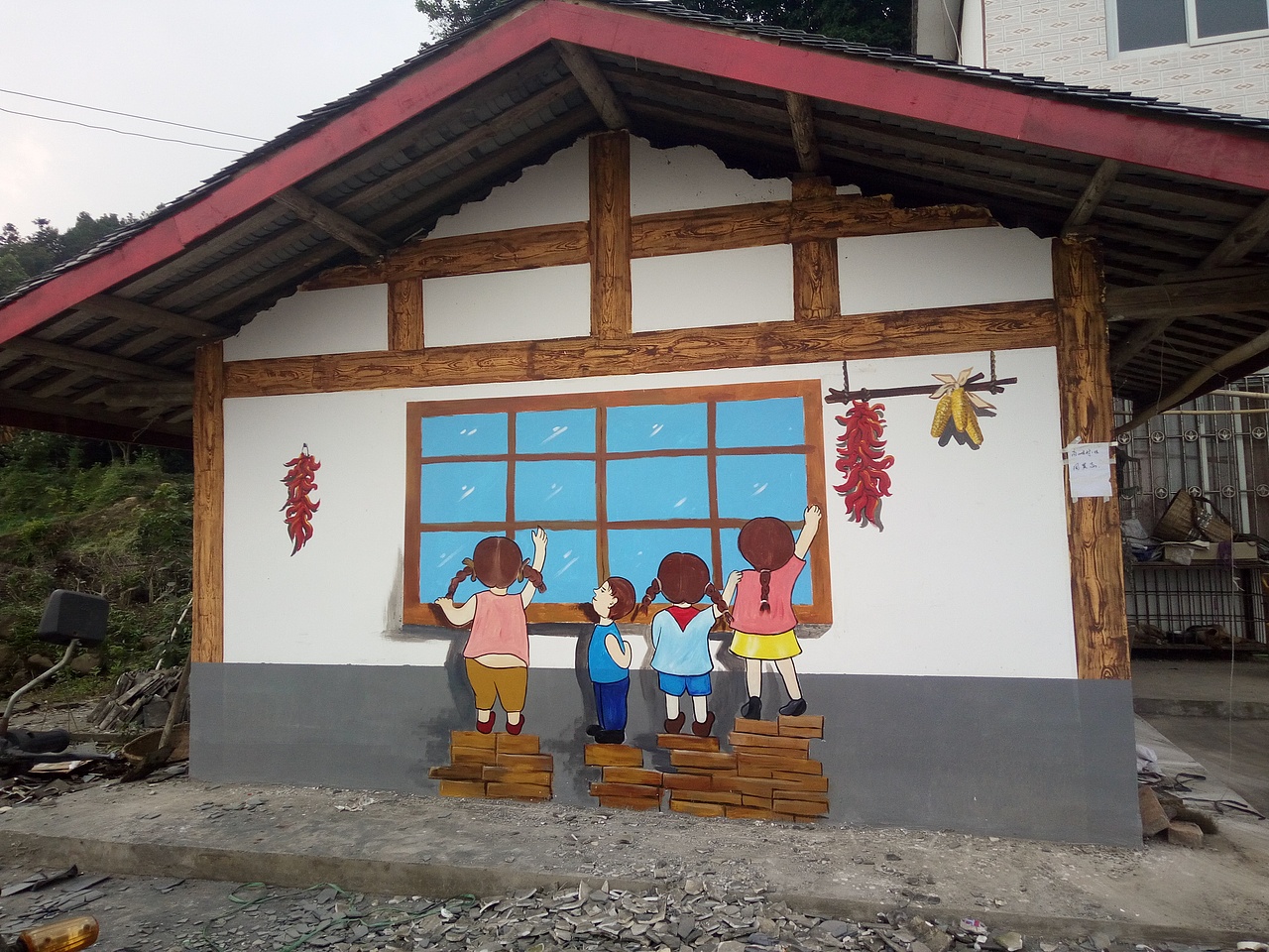 新农村文化墙,新农村墙绘,新农村壁画