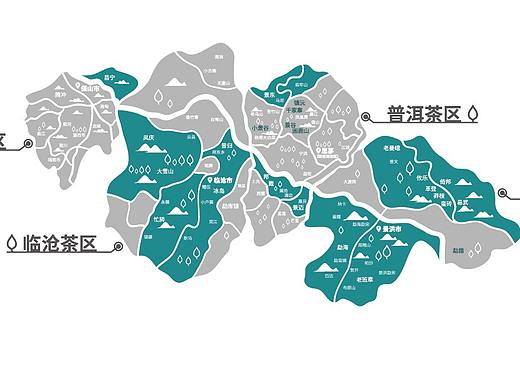 新派茶云南店-地图装饰