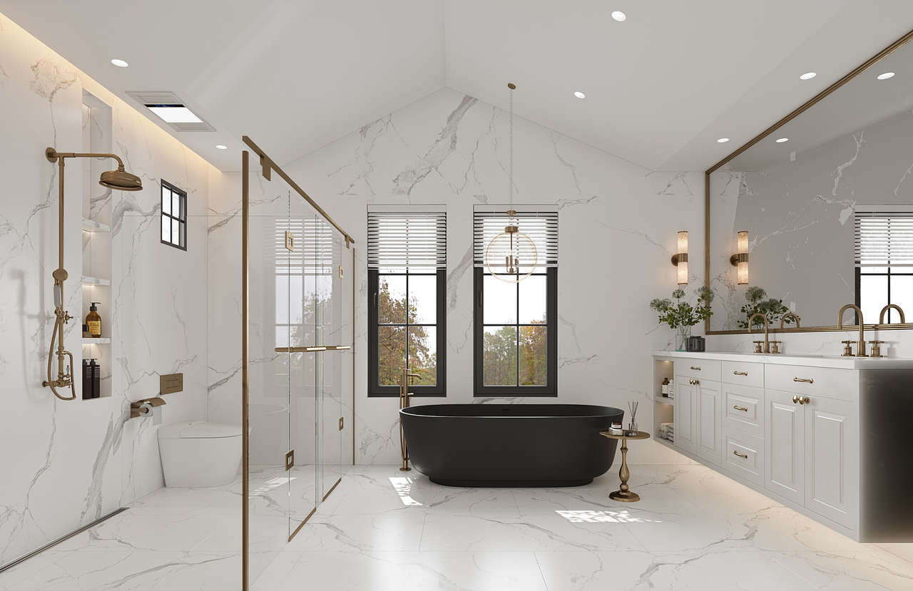 现代美式|3D渲染图