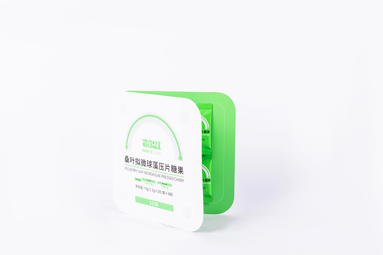 桑叶拟微球藻压片糖果小样产品