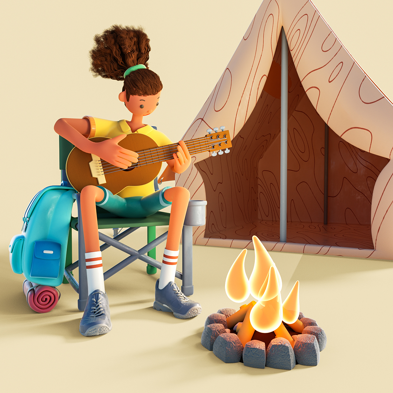 10月卡通人物建模渲染（圖ZMjk3NTY2Mzcy） - 電商 - 站酷設計師yangyuping原創(chuàng)素材 - 站酷ZCOOL