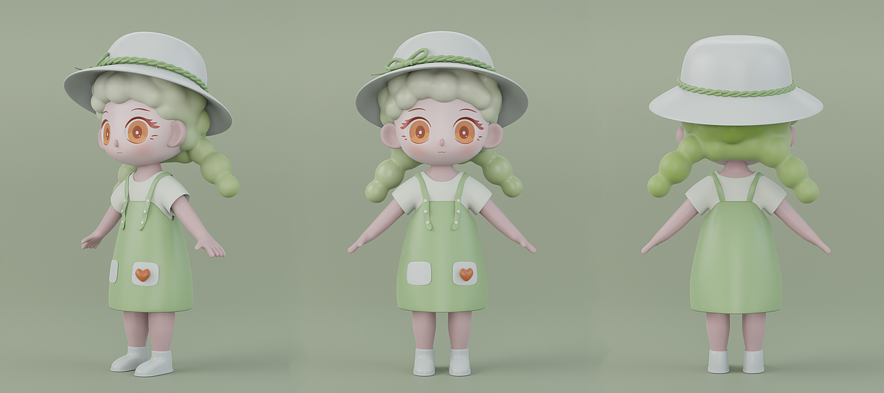 Blender IP建模练习（图ZMzE5MDQyMDEy） - 人物/生物 - 站酷设计师黄亮亮同学HLL原创素材 - 站酷ZCOOL