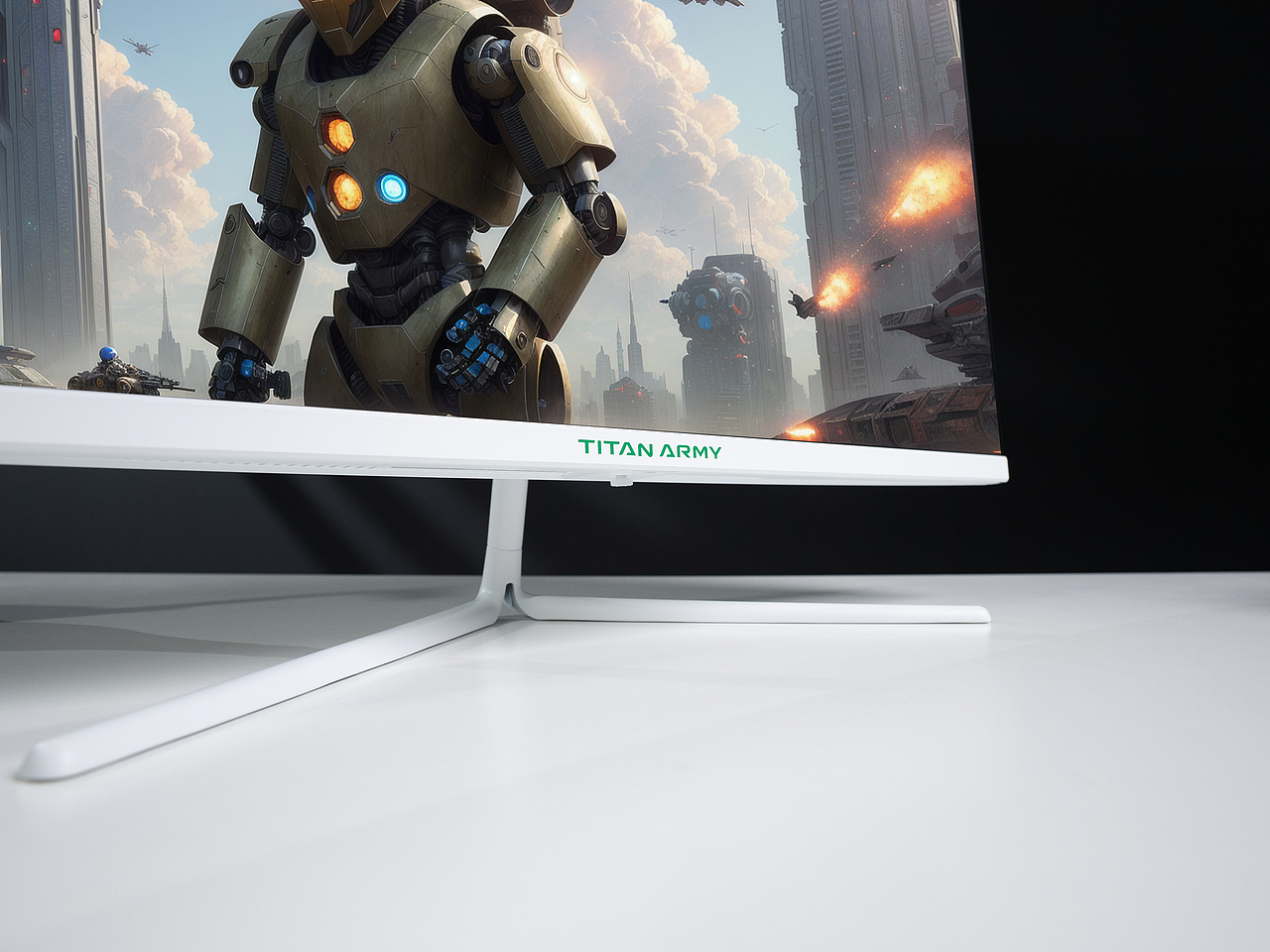 纯白色电竞显示器