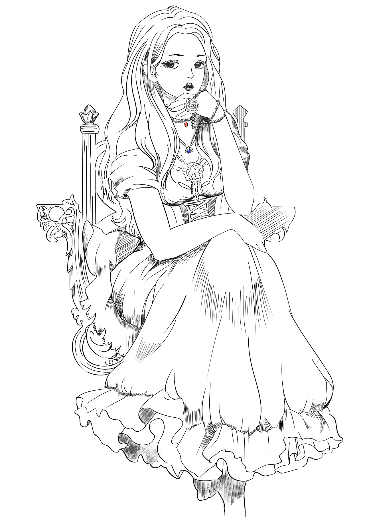 练习数位板线稿（图ZMzIwMTUwNjEy） - 创作习作 - 站酷设计师李打我噻原创素材 - 站酷ZCOOL