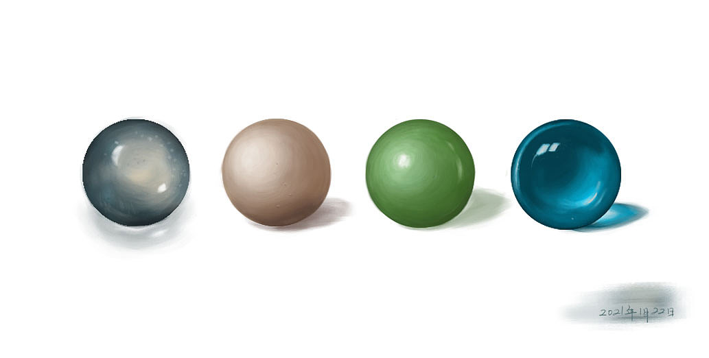 几何体/材质球/头像--厚涂