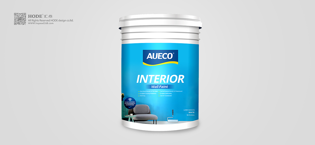 汇点公司设计的一组精美的国外涂料包装设计