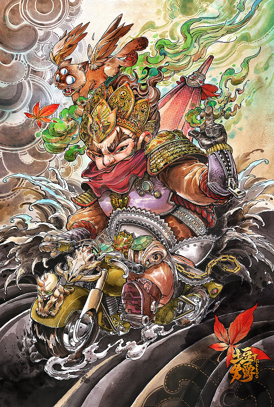 完成图就是这样,延续了第一张吉他天王的一些元素,第三张天王也会稍有变化的继续下去,凑哥们四个,贵在坚持!!
也希望我的“门门”在另一个世界幸福的走下去!<br>