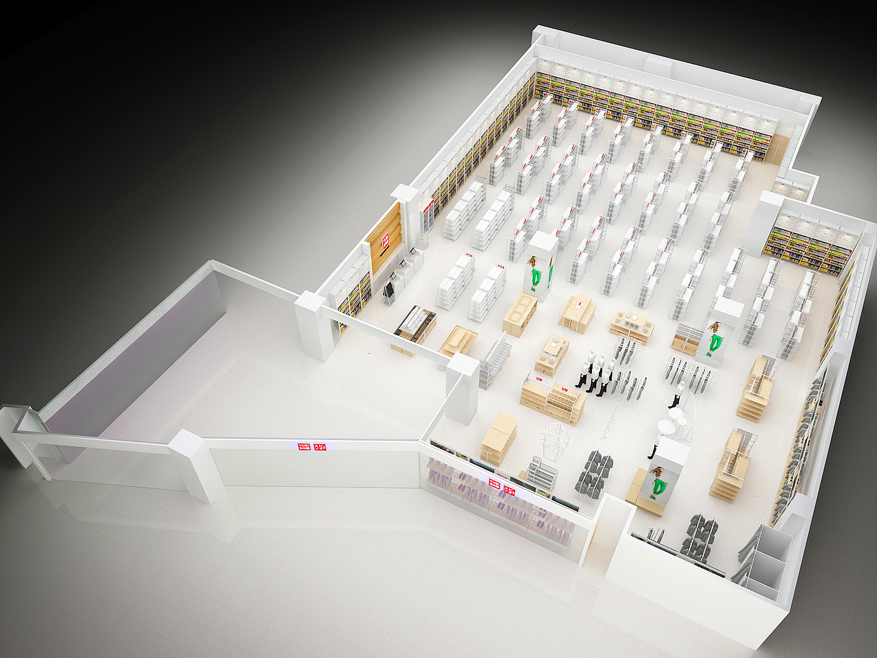 新款货架,卖场货架,名创货架,特大卖场布局图
