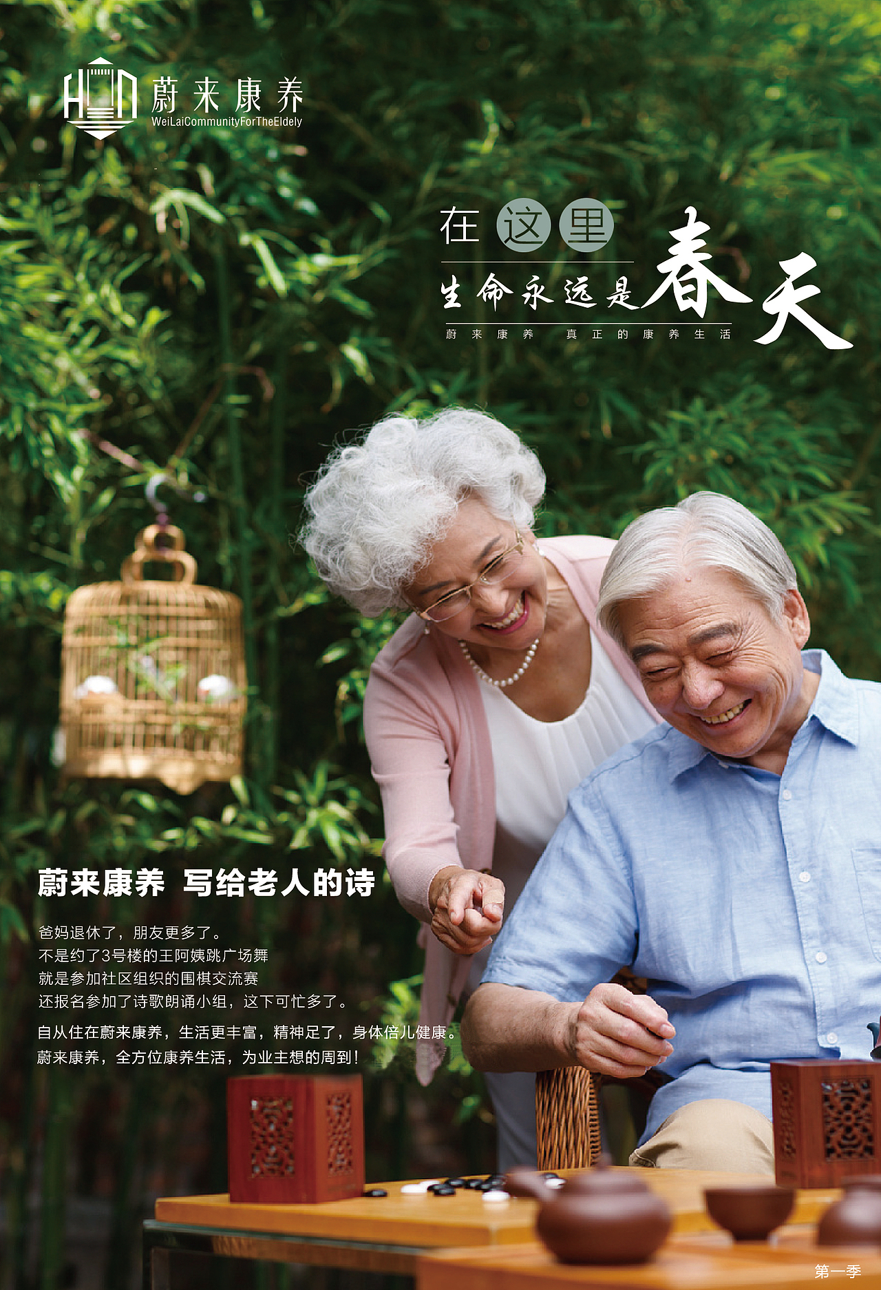 初入地产，康养项目彩页DM单