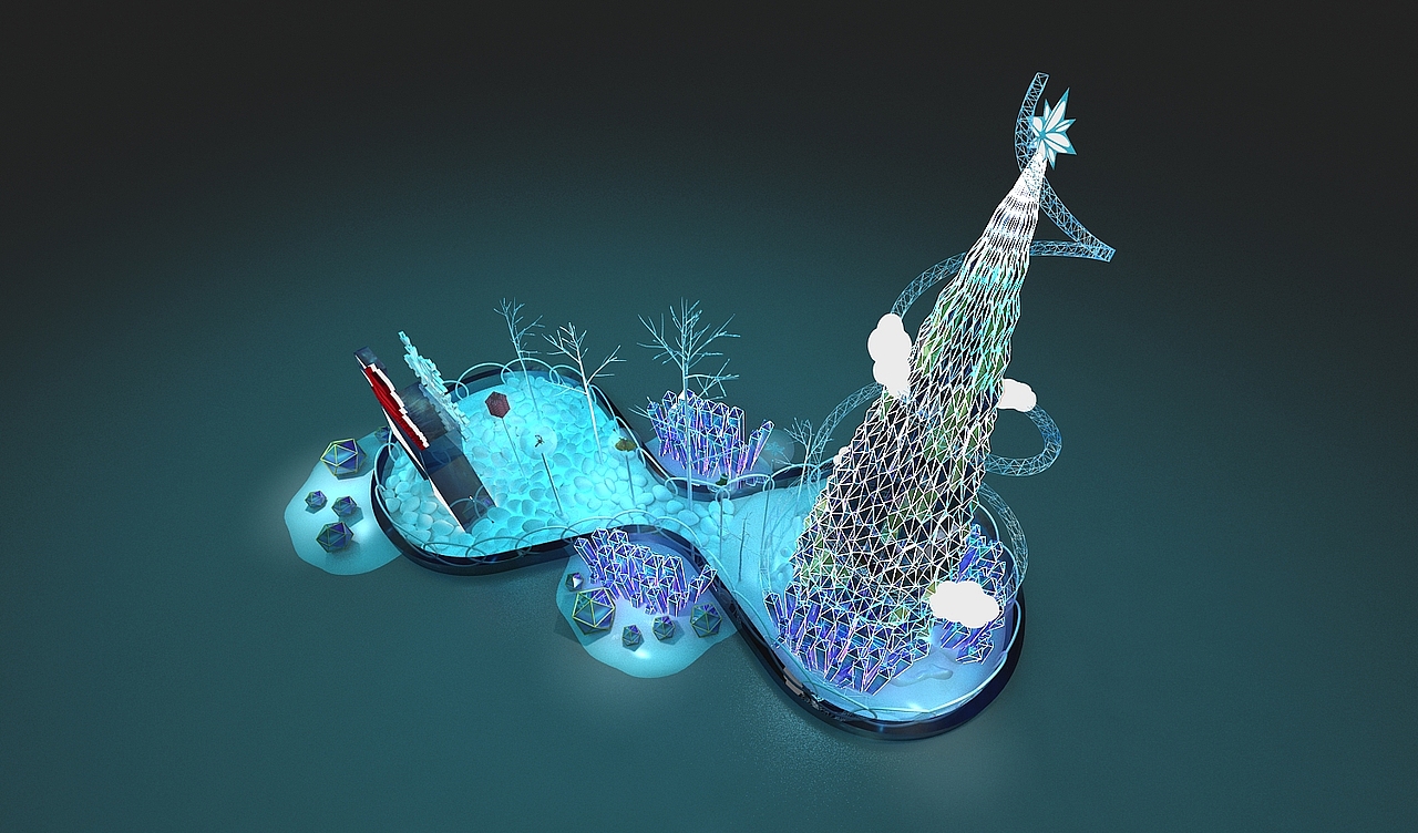 商场美陈小景（图ZMjM4MDY0MzQ0） - 其他三维 - 站酷设计师威鹏设计原创素材 - 站酷ZCOOL