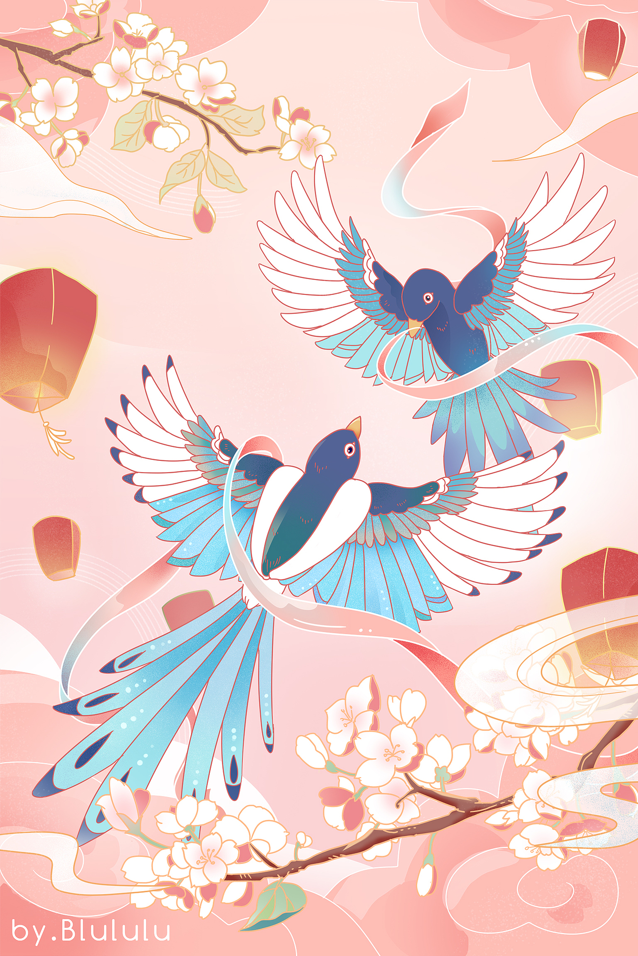 一周插画总结-新国风传统节日插画