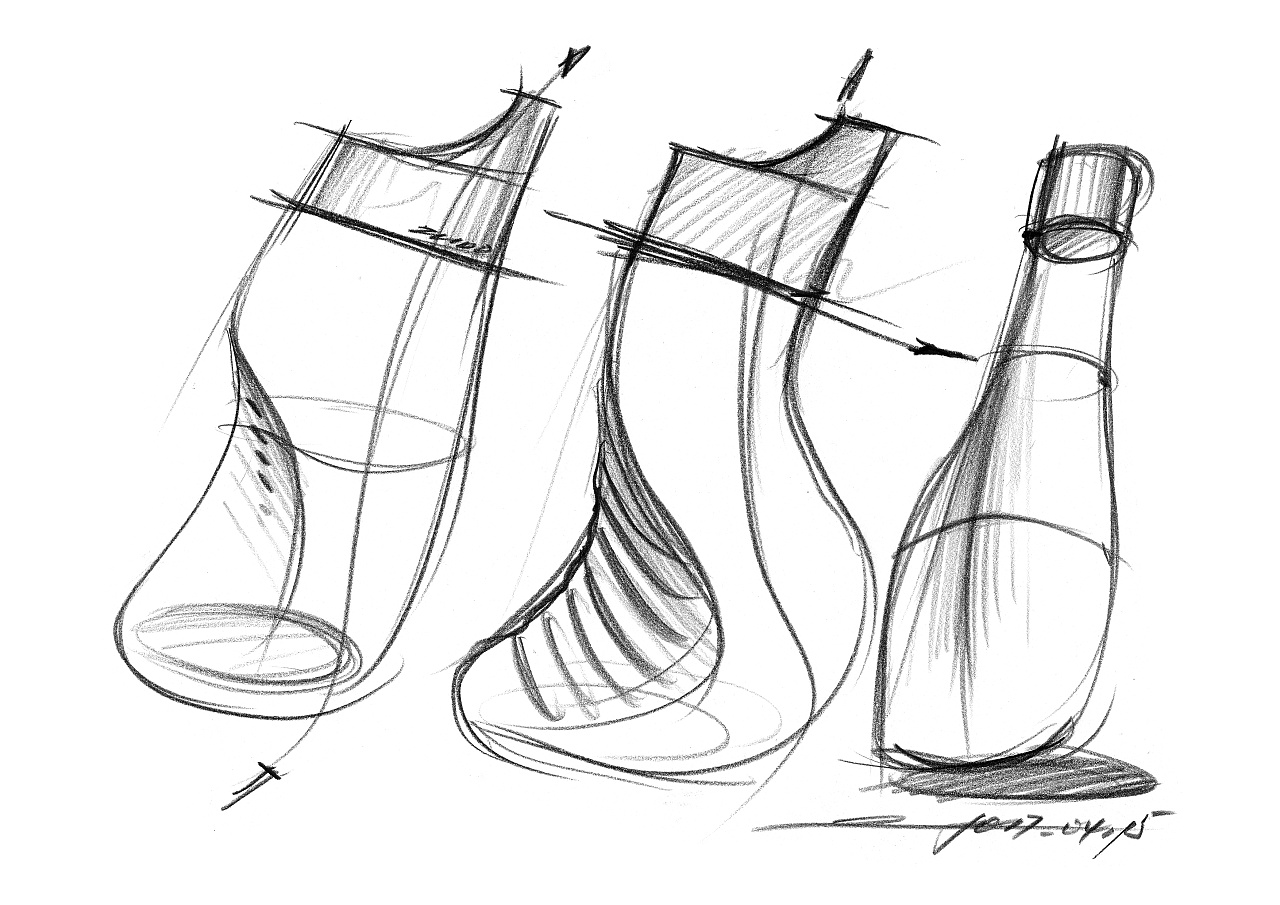 产品设计手绘每日随机择一【一日一画】,设计草图形态