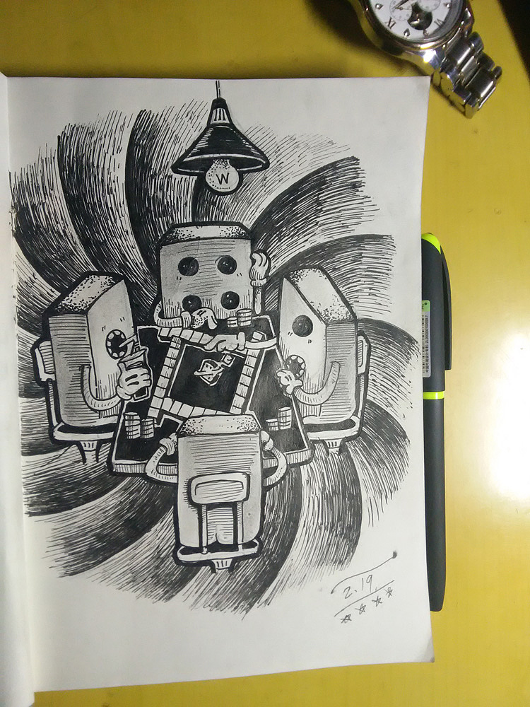 打了好几天····看到麻将都快吐了···