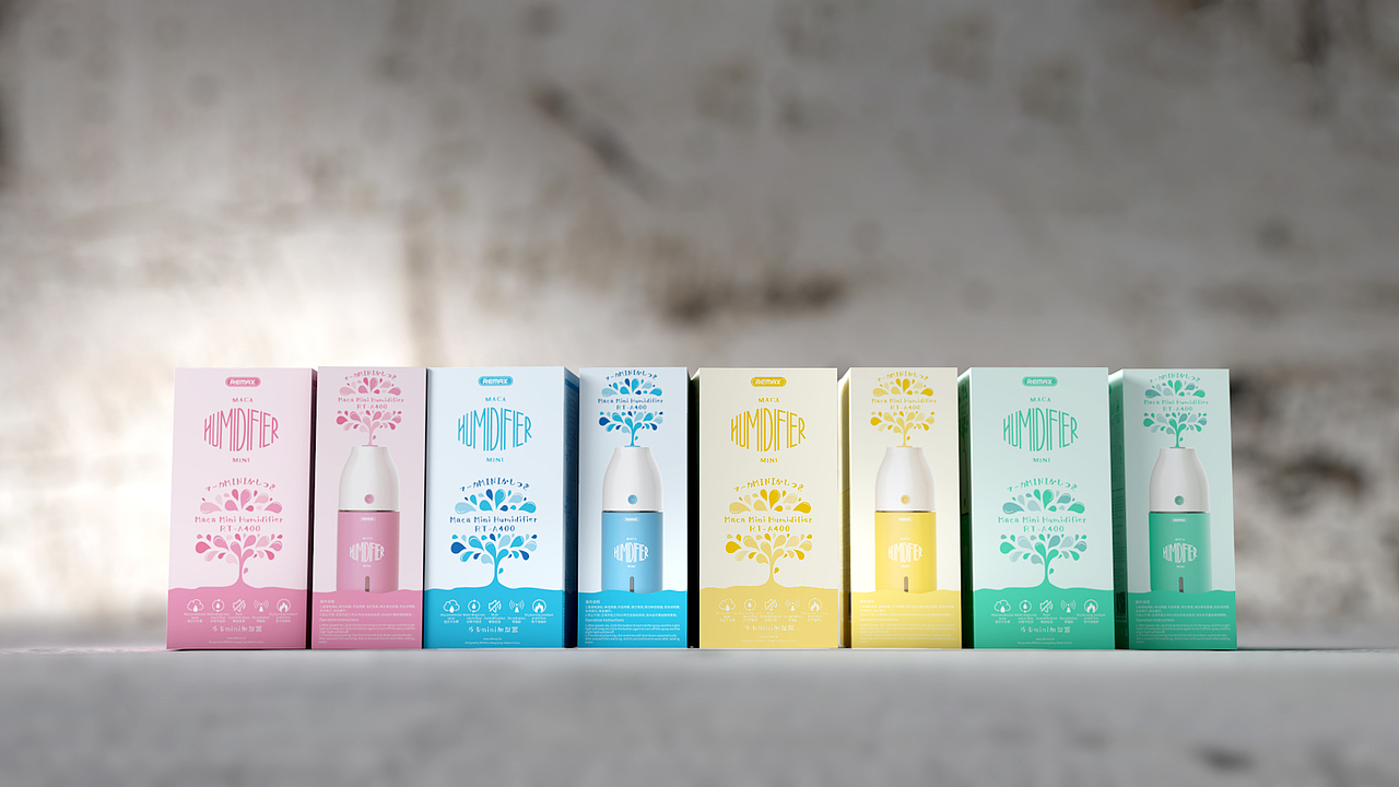 马卡mini便携加湿器包装