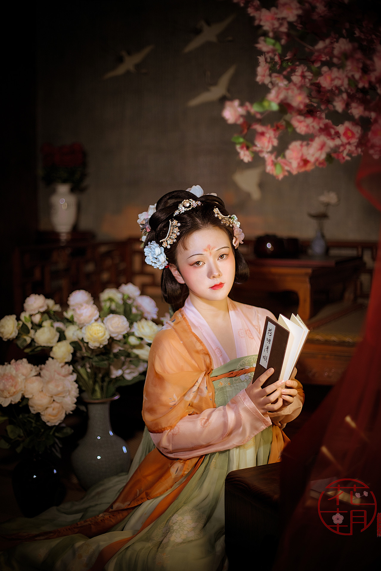 汉服写真内景棚拍齐胸