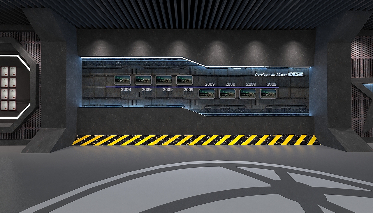工业感+科技感--天津耀宇激光企业展厅（图ZMTAyMzI5ODQ4） - 展陈设计 - 站酷设计师QSingularity原创素材 - 站酷ZCOOL