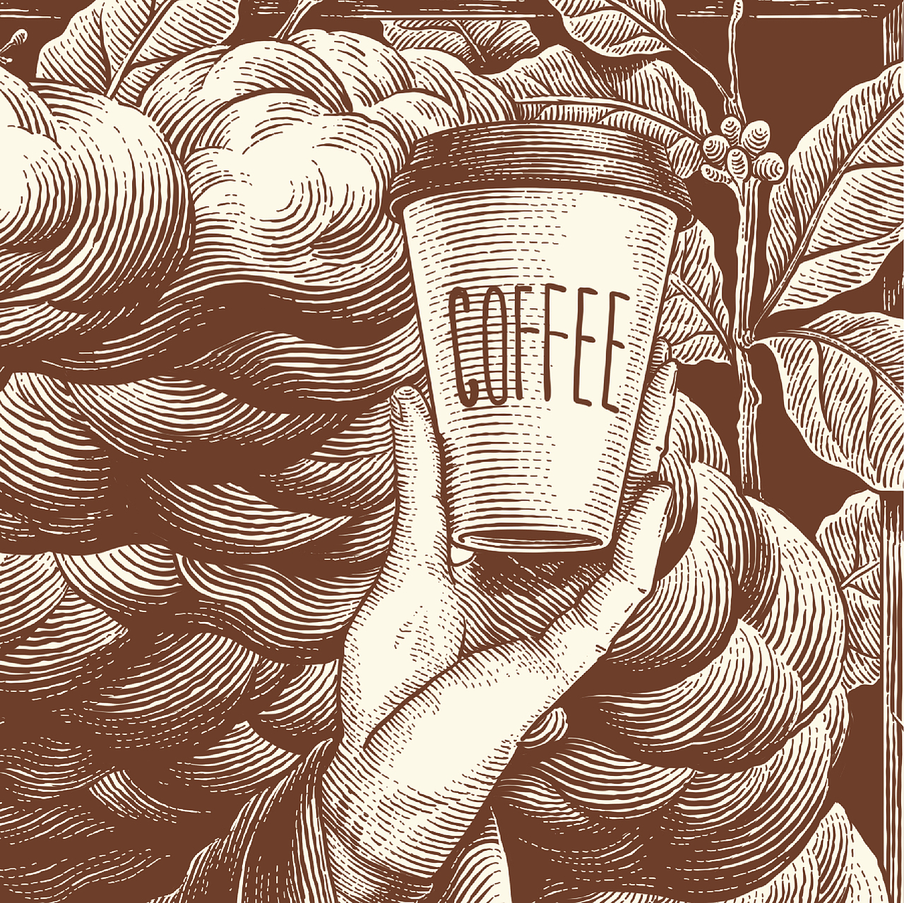 插画细节 | 狗眼看咖啡=魔法药水