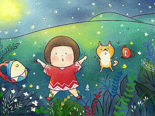 插畫練習(xí)（個(gè)人主頁(yè)-ZNDMyODEwNDQ=） - 兒童插畫 - 站酷設(shè)計(jì)師啵哩啵哩原創(chuàng)素材 - 站酷ZCOOL