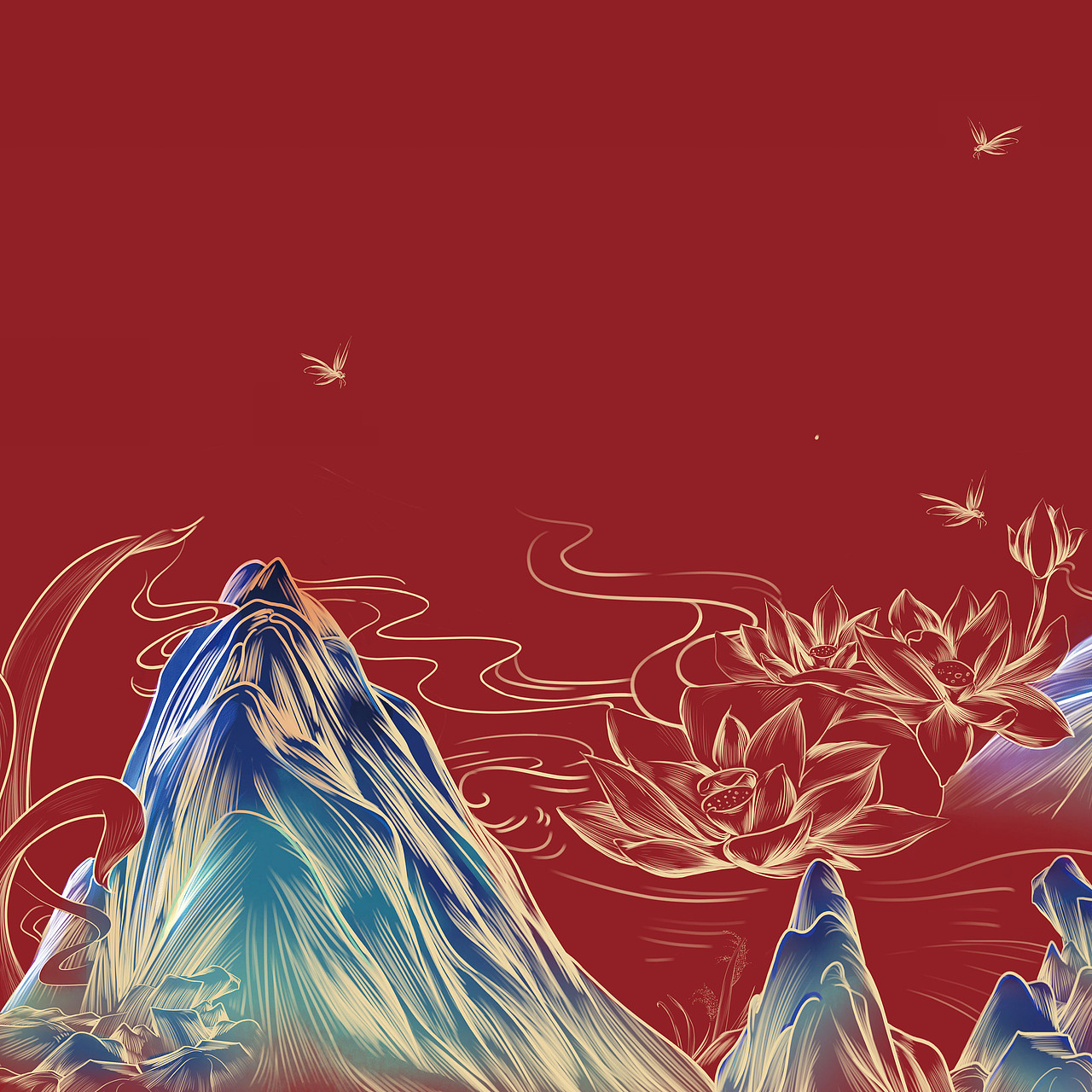 2019年红色系山水（图ZMTY2NTc5NTcy） - 创作习作 - 站酷设计师黑糖介入原创素材 - 站酷ZCOOL