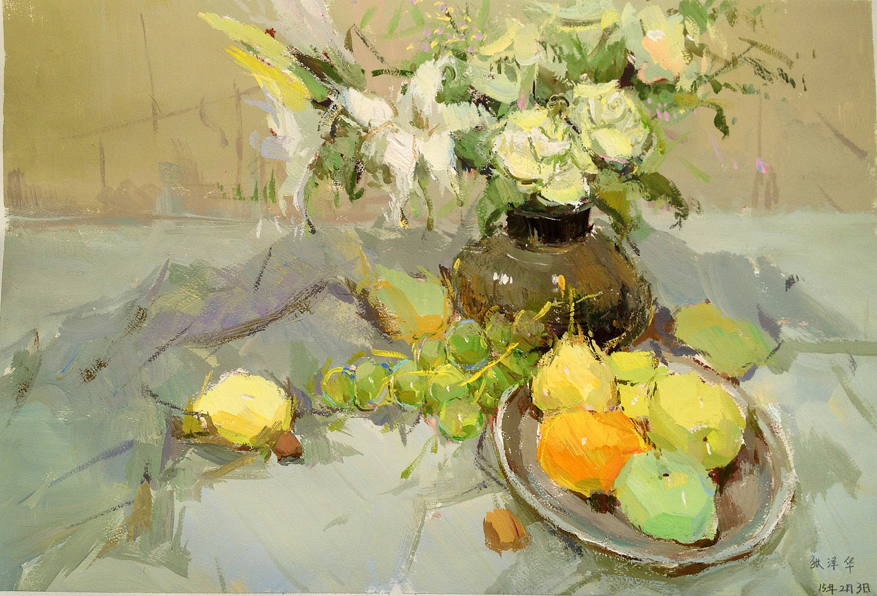 水粉静物（图ZMjk1MDQ4MTI=） - 绘画 - 站酷设计师疋璘原创素材 - 站酷ZCOOL