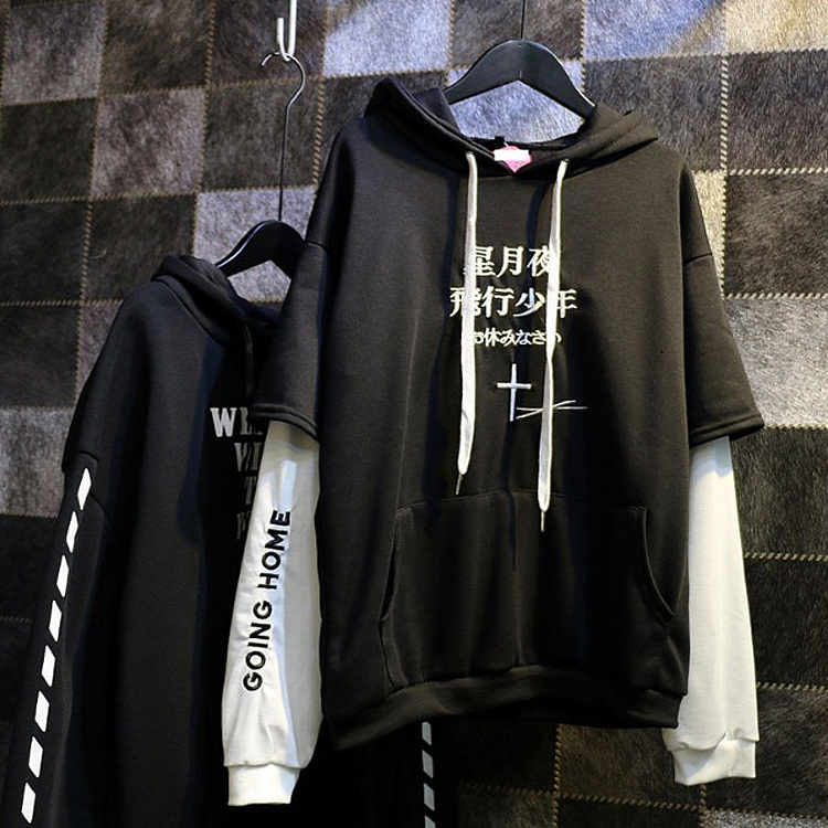 潮牌连帽卫衣BF