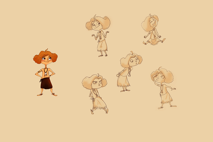 丛林风格动漫造型角色|||勤劳的小蜜蜂m - 原创设计作品 - 站酷