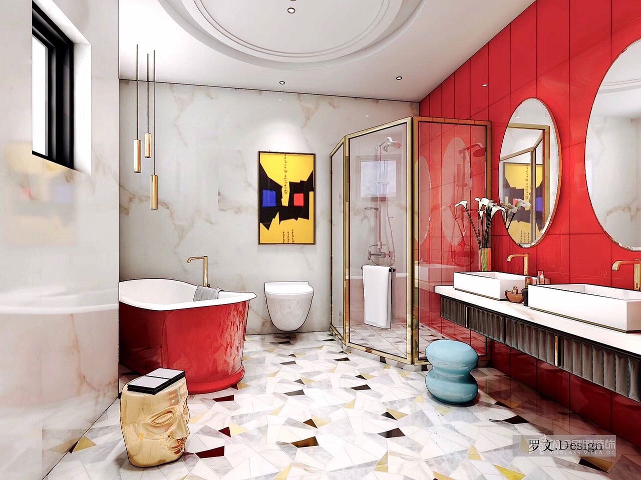 现代轻奢风格-南山尚层首席设计师罗文老师获奖作品一（图ZMTM3ODIwNzg4） - 家装设计 - 站酷设计师深圳南山尚层装饰原创素材 - 站酷ZCOOL