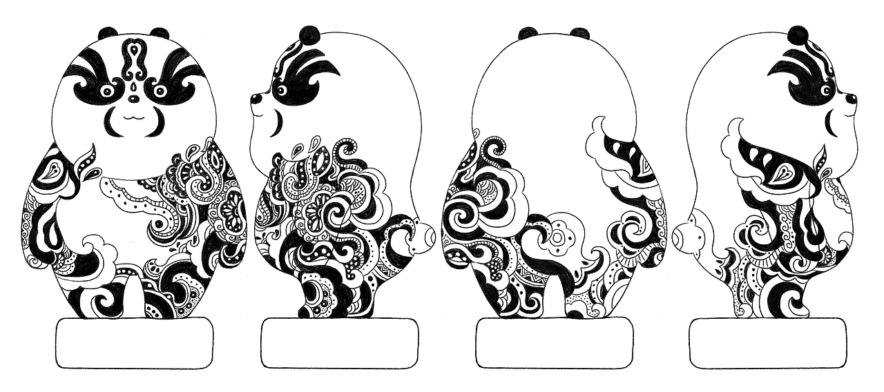 熊猫同萌-东方胖丸（图ZMjE4MTg0MjUy） - 手办/模玩 - 站酷设计师钟小林原创素材 - 站酷ZCOOL