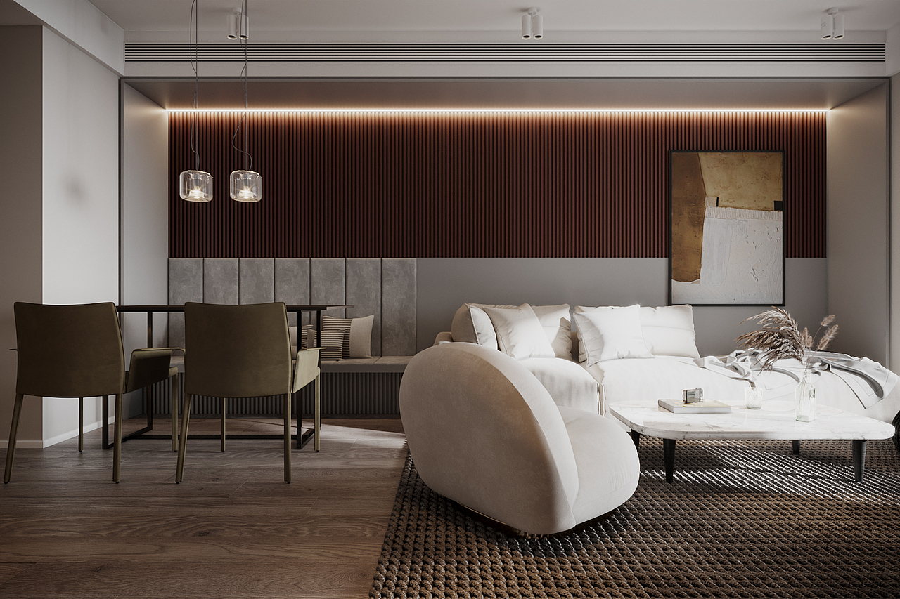 Hongkang Garden 100平 混搭风（图ZMjc1Mzg2MTQ0） - 家装设计 - 站酷设计师壹山半空间设计原创素材 - 站酷ZCOOL