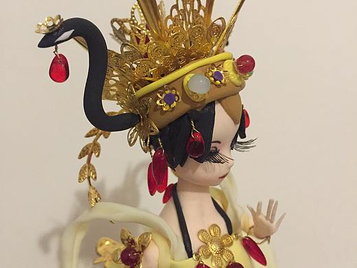少数民族娃娃超轻黏土制作
