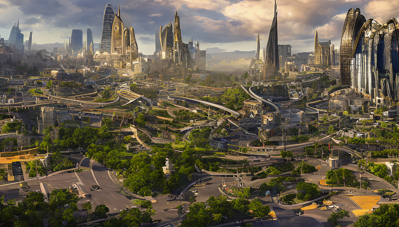 ai科幻场景创作-无量之地