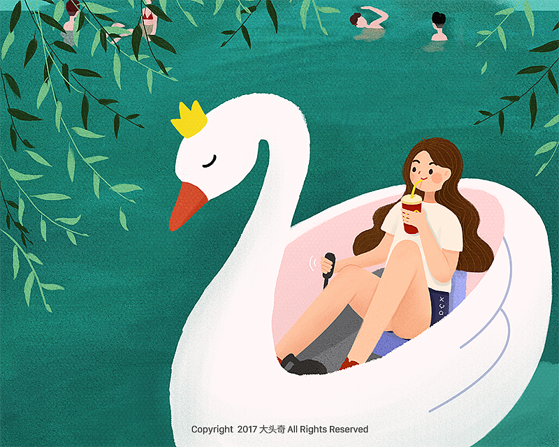 一个人——系列插画（图ZOTY0MjIzNzI=） - 创作习作 - 站酷设计师大头奇原创素材 - 站酷ZCOOL