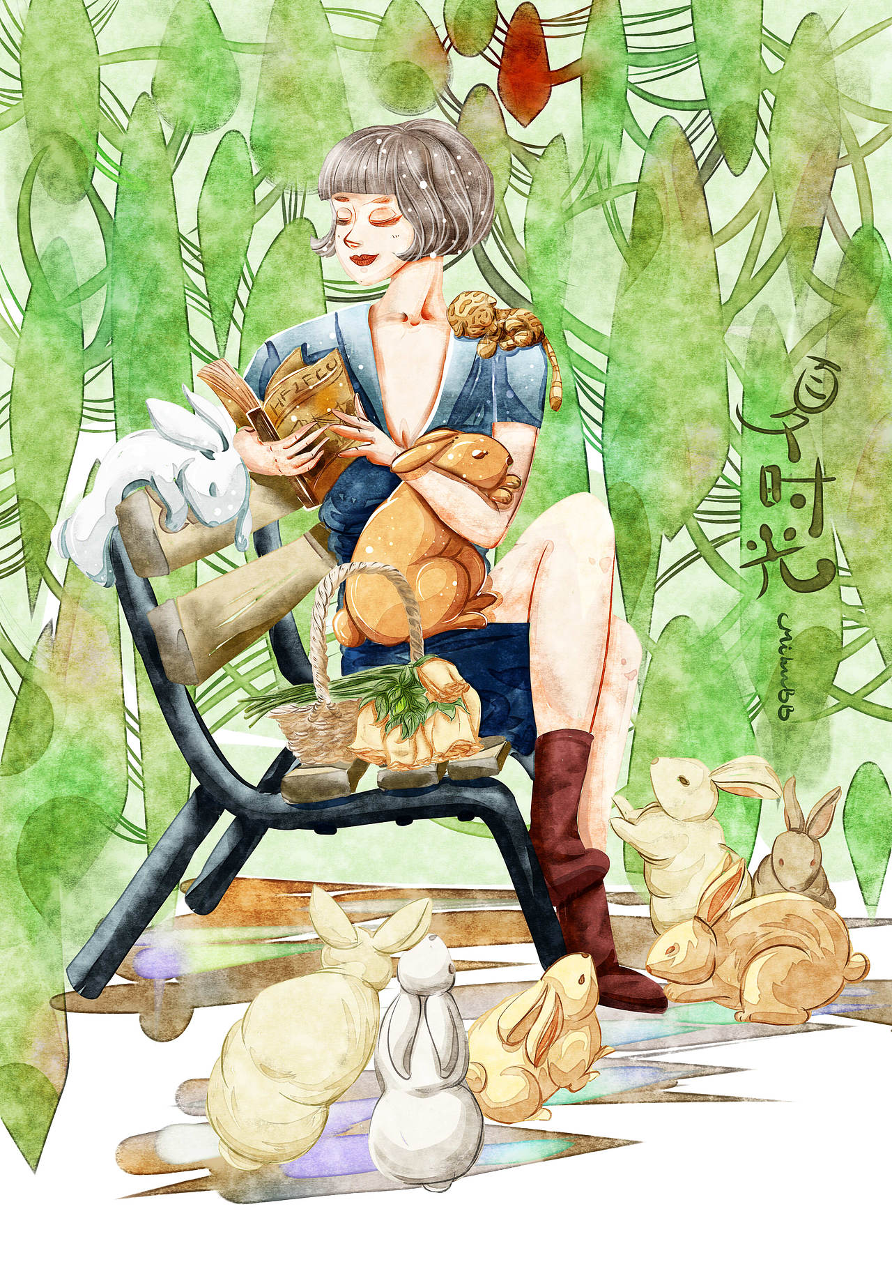 夏时光（图ZMjE0OTg0NzIw） - 艺术插画 - 站酷设计师迷糊宝宝Misa原创素材 - 站酷ZCOOL