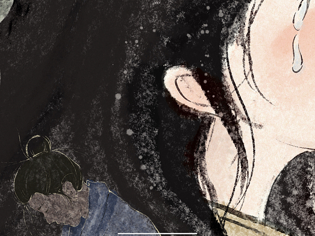 梁山伯与祝英台#国风插画3绘本3西安木丁插画