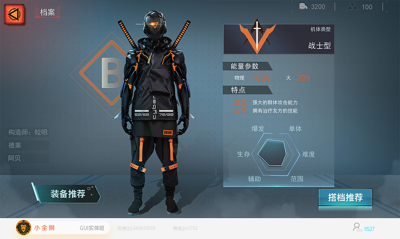 二次元赛博朋克的系列界面合辑